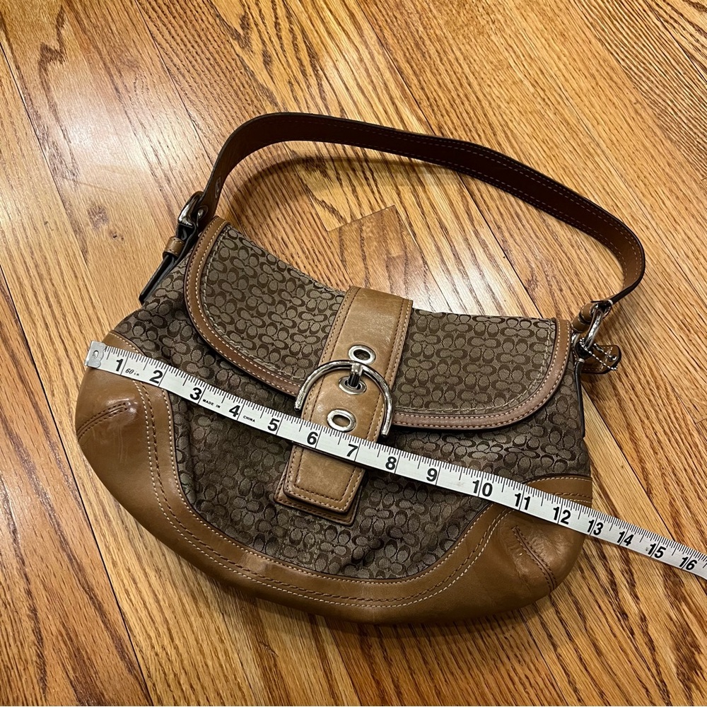 Vintage Y2K Coach Signature Soho Medium Shoulder Bag Brown British Tan F10926 - Picture 13 of 15